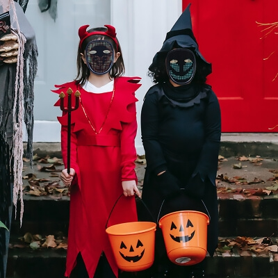 Фото: Светодиодная LED маска для вечеринок Minimask детская-2 Светодиодная LED маска для вечеринок Minimask детская-2